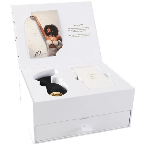 Подарочный набор Svakom Anniversary Box: вакуумный стимулятор, ленты, маска, лубрикант, спрей
