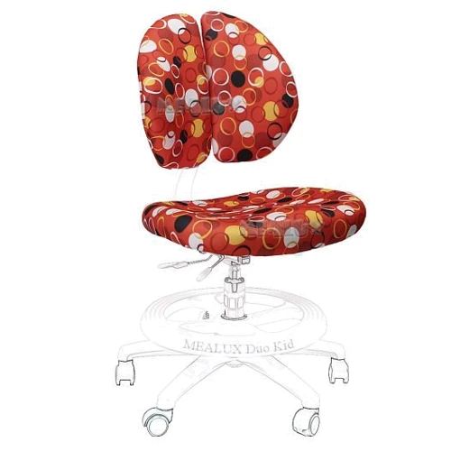 Чехол Mealux R ткань красная с кольцами для кресел Duo-Kid ( Y-616 ): Производитель Mealux