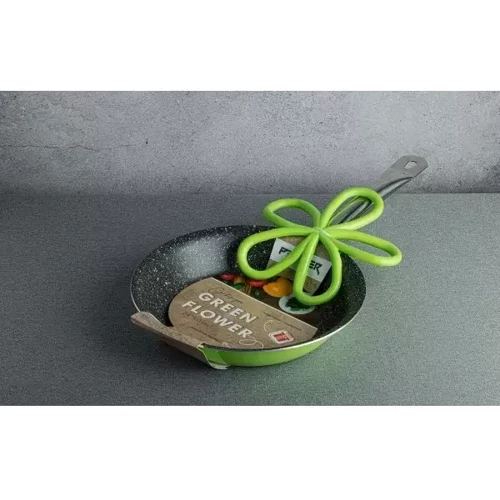 Сковорода Pepper Green Flower 24 cм с подставкой (PR-2105-24): Материал ручки Бакелит