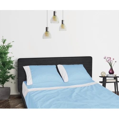 Простынь на резинке Sonex Aero Ocean Blue сатин 90х200х25 см (SO102315)