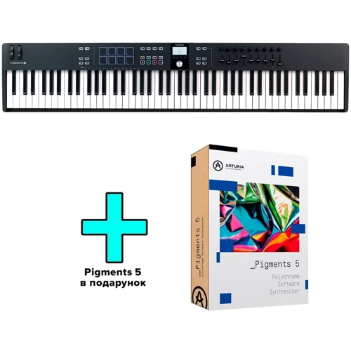 MIDI-клавиатура Arturia KeyLab Essential 88 mk3 (Black) + Arturia Pigments (24-08-08-02)