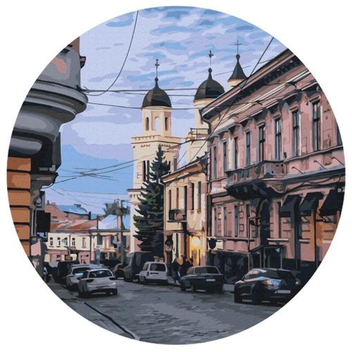 Картина по номерам Brushme Черновецкая улочка © Oksana Ermoshenko ø40 см (RC00072L)