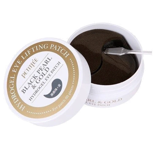 Petitfee Black Pearl Gold Hydrogel Eye Patch Гидрогелевые патчи для глаз с золотом и черным жемчугом 60 шт.: Назначение Увлажнение