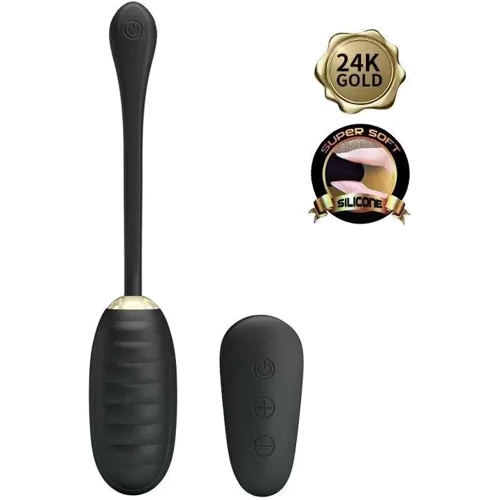 Виброяйцо с рельефным дизайном PrettyLove ROYAL PLEASURE, с пультом ДУ, BI-014711W