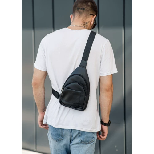 Мужская сумка-слинг Sambag Brooklyn черная (83111001m): Тип Сумки
