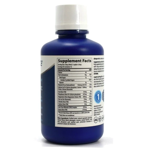 Trace Minerals Research Liquid Cal / Mag / Zinc - 1200mg / 600mg / 15mg 16 oz. (473 ml) (TMR-00043): Форма випуску рідина