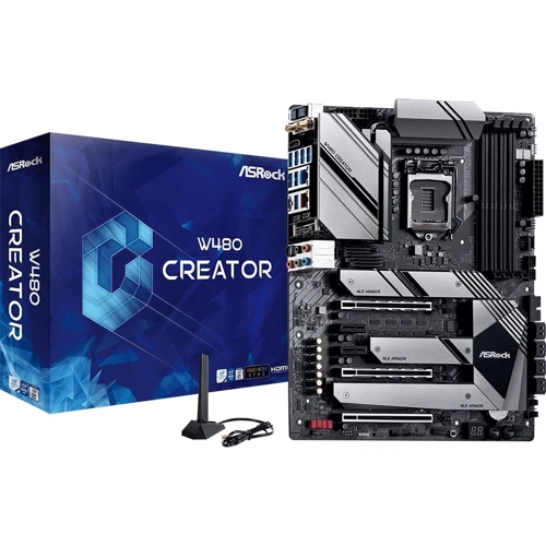 ASRock W480 CREATOR: Оперативная память 4 x DDR4 DIMM; Количество каналов 2/ 4600 МГц, до 128 Гб