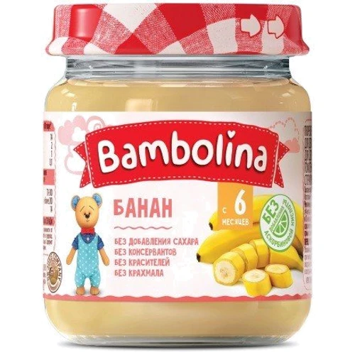 Пюре Bambolina Банан 100 г new (4813163001885)
