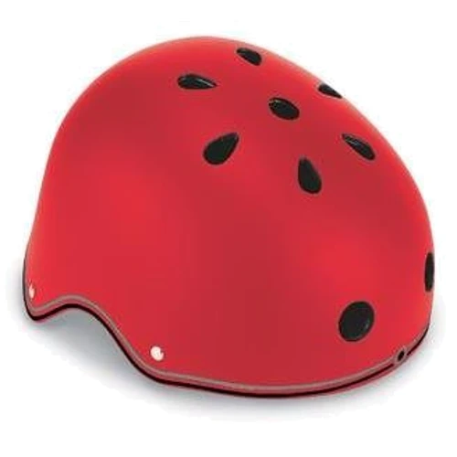 Шлем защитный детский GLOBBER, красный, с фонариком, 48-53см (XS/S): Цвет красный