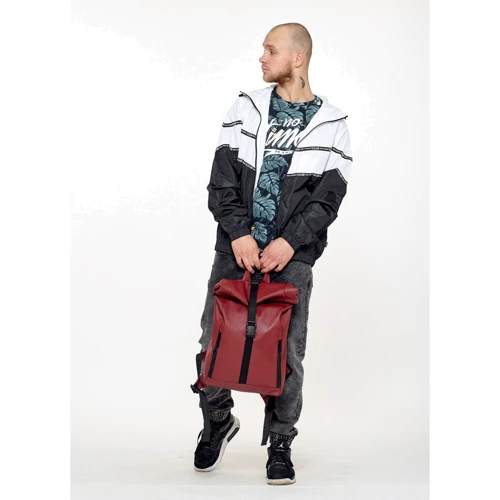 Чоловічий рюкзак Sambag RollTop LZT бордовий (24208005m): Країна виробник Україна