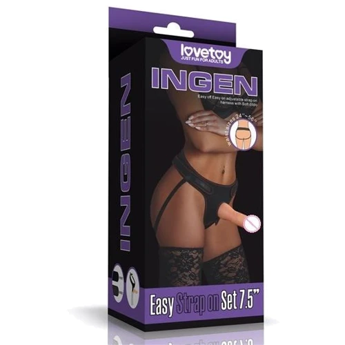 Страпон LoveToy Ingen Easy Strap-On Set 7.5"