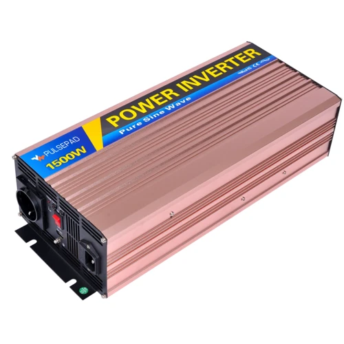 Преобразователь DC-AC (аккумуляторный инвертор) с зарядным устройством Pulsepad PSWCH-1500 12V 1500W Pure Sine Wave