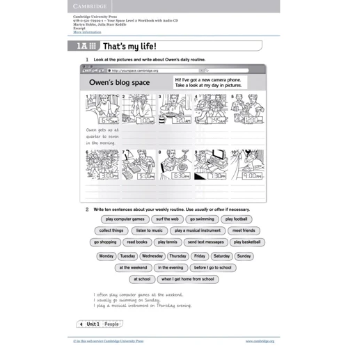 Your Space 2: Workbook with Audio CD: Кількість сторінок 96