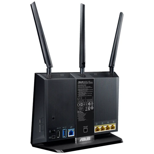 Маршрутизатор Wi-Fi ASUS RT-AC68U: Інтерфейс підключення (LAN-порт) 4x 10/100/1000 Ethernet