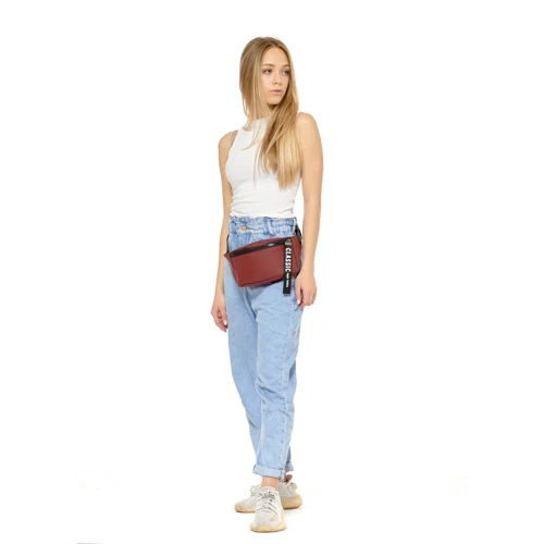 Сумка жіноча Sambag Tirso MSH бордова (80148005): Фактура Матовая, Зернистая