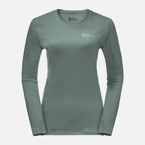 Термолонгслив Jack Wolfskin Sky Thermal L/S W 1808961_4311 40 (XS) зеленый