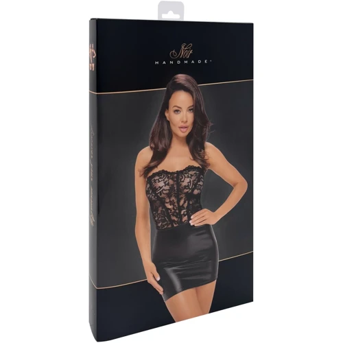 Платье Noir Handmade F300 Solace lace up corset mini dress Вlack, 3XL