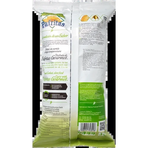 Чипсы картофельные Pafritas с морской солью 140 г (8436004743018) фото 2