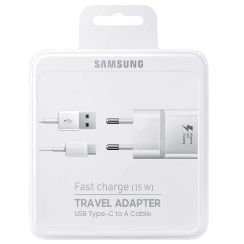 Зарядное устройство Samsung USB Wall Charger 2A with Cable USB-C 15W White (EP-TA20EWECGRU): Количество USB-портов 1