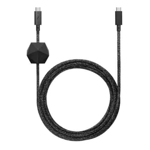 Кабель Native Union Desk Cable USB-C to USB-C 2,4m Cosmos Black (DCABLE-C-CS-BLK-NP) фото 3