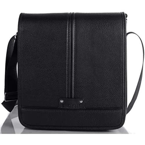 Чоловіча сумка планшет Bonis чорна (SHIM8098-black): Застібка Блискавка