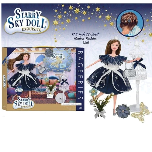 Лялька Starry Sky Doll Зоряне небо з аксесуарами, 30 см (SK 032 C)