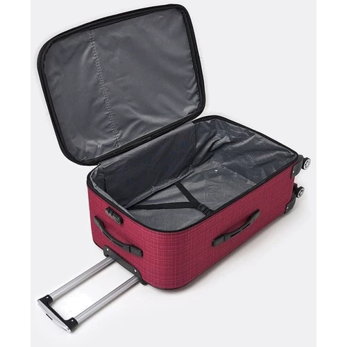 Чемодан Ricco Grande XL pink (T1TEXT1000pink-XL): Тип ручки Телескопическая ручка, Короткая ручка