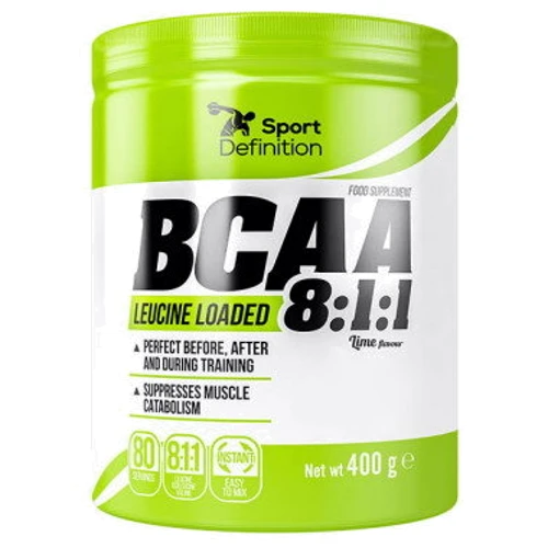 Аминокислота для спорта Sport Definition BCAA Leucine Loaded 8:1:1 400 g /80 servings/ Orange Pineapple