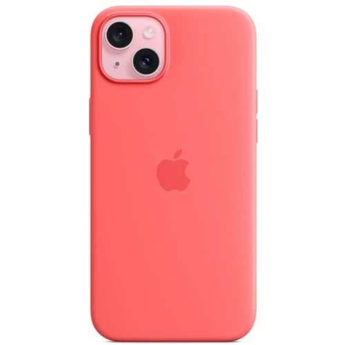 Чохол для iPhone Apple for iPhone 15 Silicone Case with MagSafe Guava (MT0V3) : Колір розовый