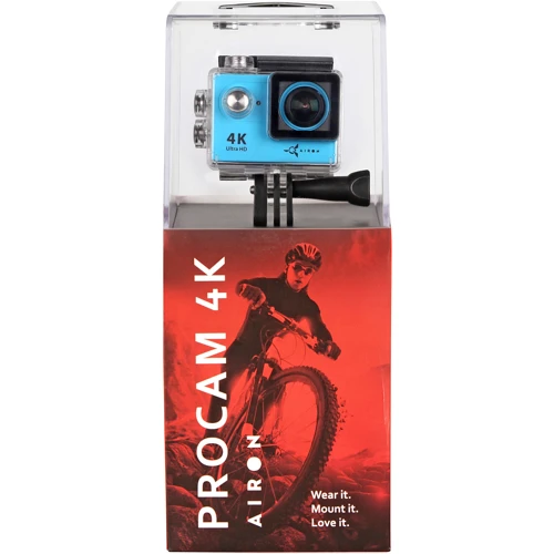 Экшн камера AirOn ProCam 4K Blue: Разрешение матрицы 12 МП