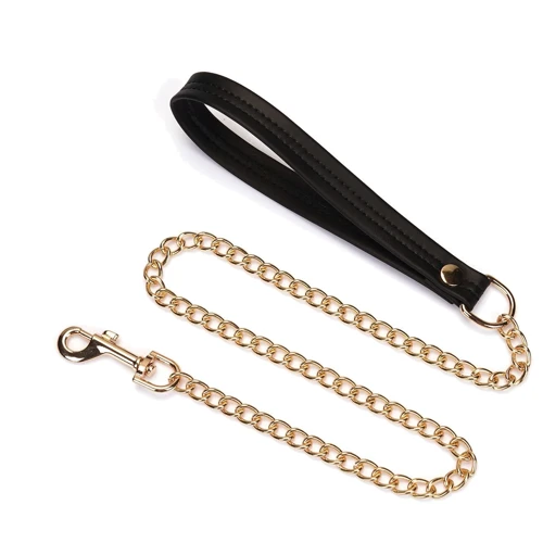 Ошейник с поводком Liebe Seele Black Organosilicon Collar with Leash