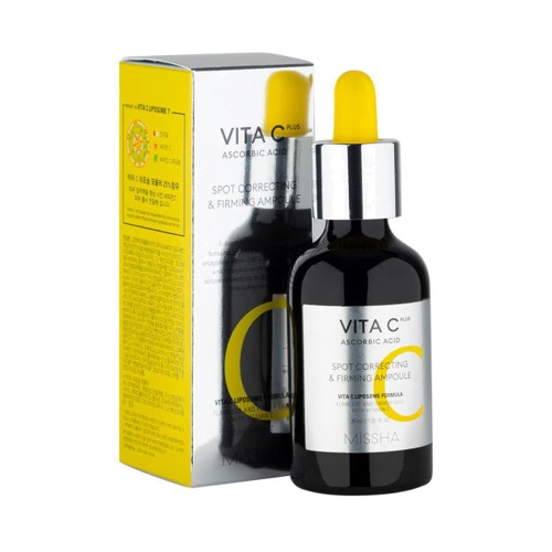 Missha Vita C Plus Spot Correcting & Firming Ampoule Сыворотка с витамином С 30 ml: Время применения Универсальный