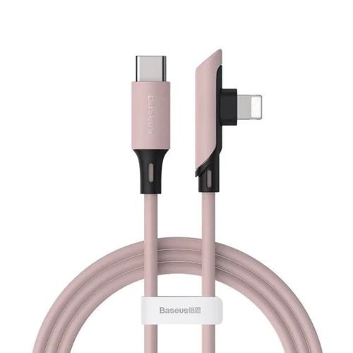 Кабель Baseus Cable USB-C to Lightning Colorful Elbow 18W 1.2m Pink (CATLDC-A04)