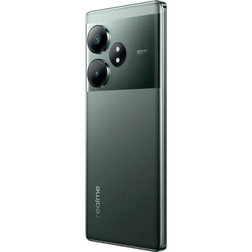 Смартфон Realme GT 6T 5G 12/256GB Razor Green (UA UCRF): Камера Двойная 50 МП (f/1.9) + 8 МП (f/2.2) / Dual-LED вспышка / HDR / Панорама / Фронтальная 32 МП (f/2.5)