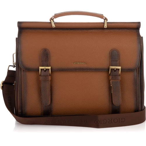 Мужская сумка мессенджер Giorgio Ferretti коричневая (SHIGF138-008-brown): Страна производитель Китай
