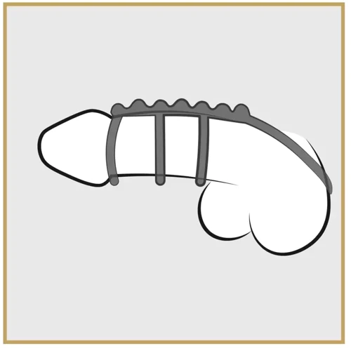 Ерекційне кільце Orion Bad Kitty Cockring (сірий)