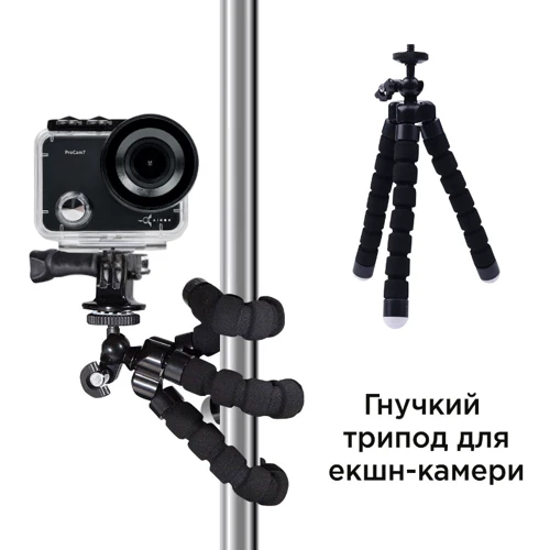 Экшн камера Набор блогера 30 в 1: AIRON ProCam 7 Black с аксессуарами (4822356754800) фото 5