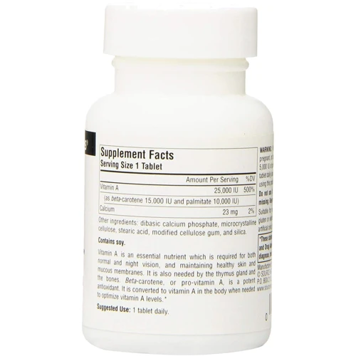 Source Naturals Active A 25,000 IU 120 Tabs Витамин А: Тип Витамин A