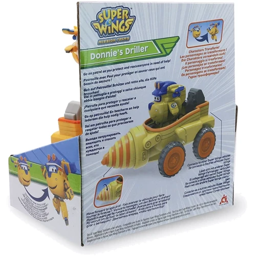 Ігровий набір Super Wings Donnie's Driller, бурильний автомобіль Донні (EU730843)