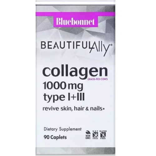 Bluebonnet Nutrition Beautiful Ally Collagen Type I + III Коллаген 1000 мг 90 капсул