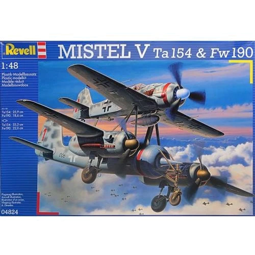 Истребители Revell Mistel V Ta 154 и Focke Wulf Fw 190