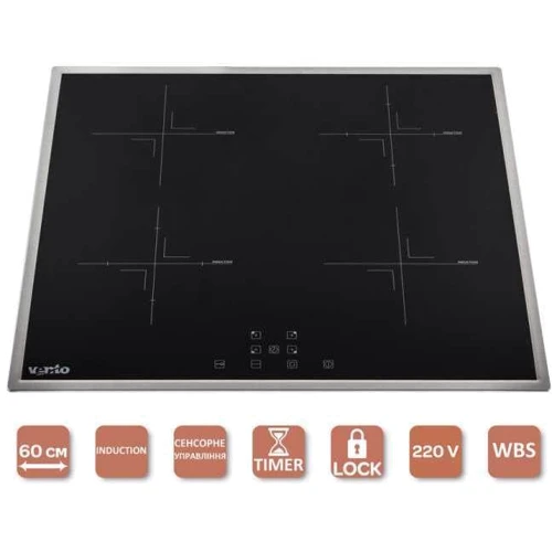 Варочная поверхность Ventolux VI 64 TC X: Расположение панели Спереди посередине