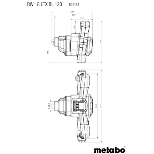 Дриль-міксер Metabo RW 18 LTX BL 120 (601164850): Харчування От аккумулятора
