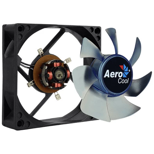 Кулер AeroCool Motion 8 Blue: Уровень шума, dB 25.3