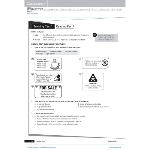Trainer 1: Preliminary for Schools 2nd Edition (2020): Six Practice Tests with Answers and Teacher's Notes with Audio: Виробник Cambridge University Press