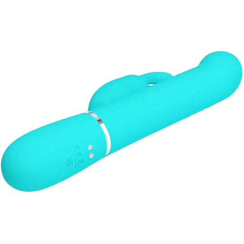 Вибратор с поступательным движением LYBAILE Pretty Love Coale Тurquoise (BW-500013-1)