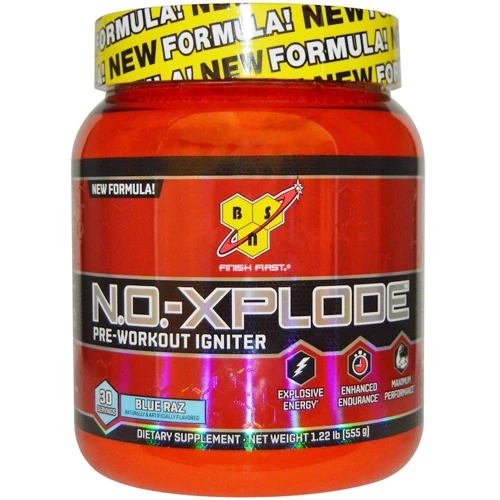 BSN N.O.-Xplode 3.0 Pre-Workout Igniter 30 serv. 555 g blue raspberry