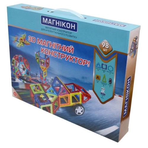 Магнитный конструктор Магнікон, 98 деталей (MK-98)