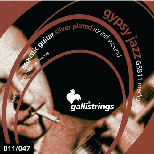Струна для гитар Струны для акустической гитары Gallistrings GSB11BE BALL END MEDIUM