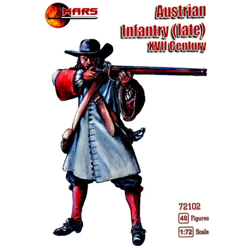 Набор фигурок Mars Figures Австрийская пехота, конец XVII века (MS72102)